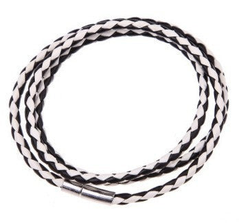Personalised Men's Braided Leather Bracelet