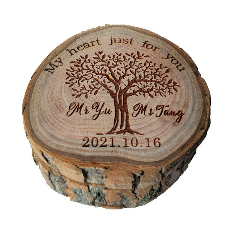 Personalised Solid Wood Ring Box