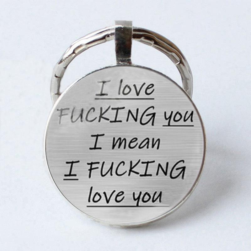 Personalised Funny Message Keychain - LOX VAULT