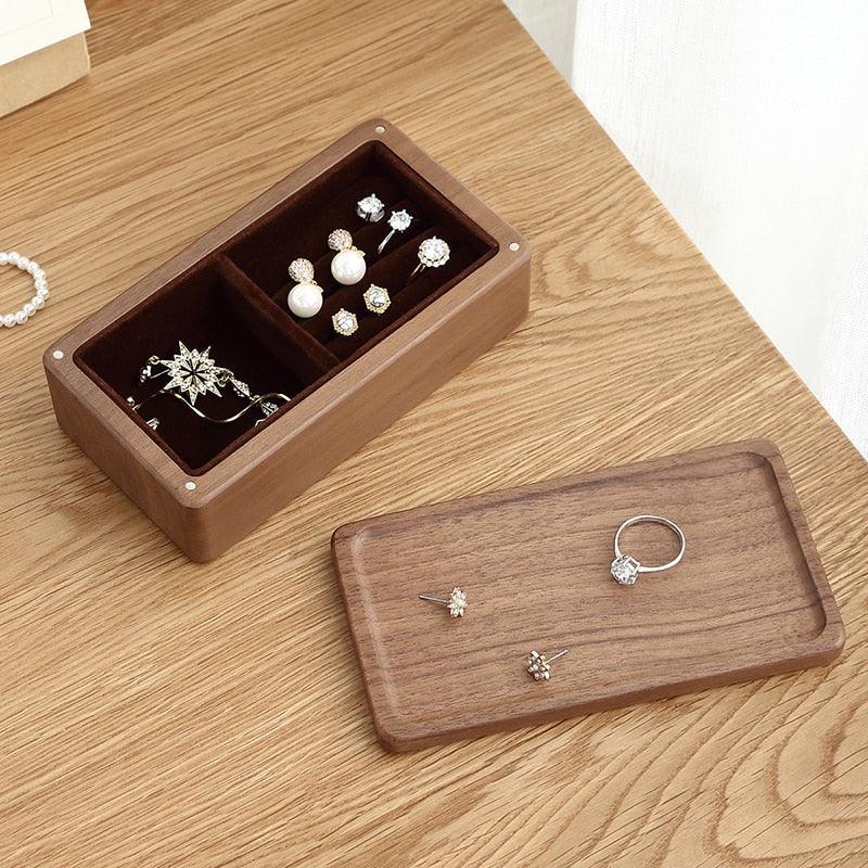 Luxury Magnetic Wooden Jewelry Box - Elegant Storage Organizer - LOX VAULT