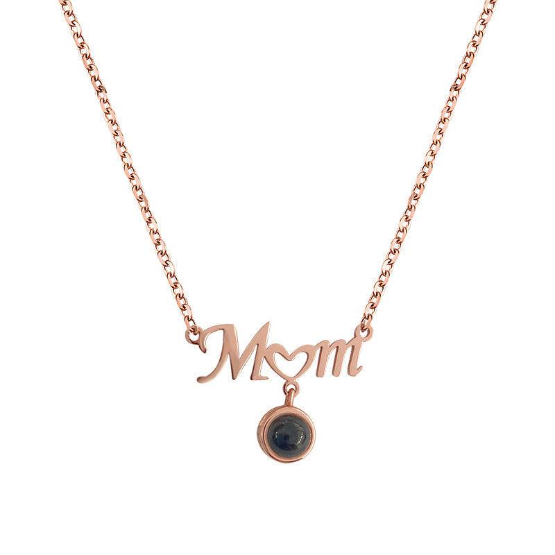 Personalised MOM Projection Necklace - LOX VAULT
