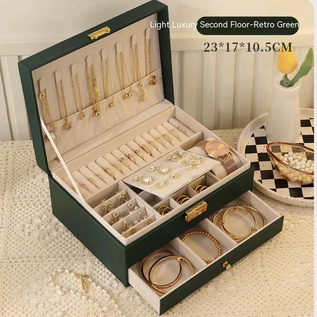 Three Layer Lockable Jewelry Storage Box - LOX VAULT