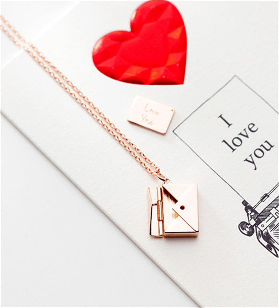 Personalised Envelope Necklace
