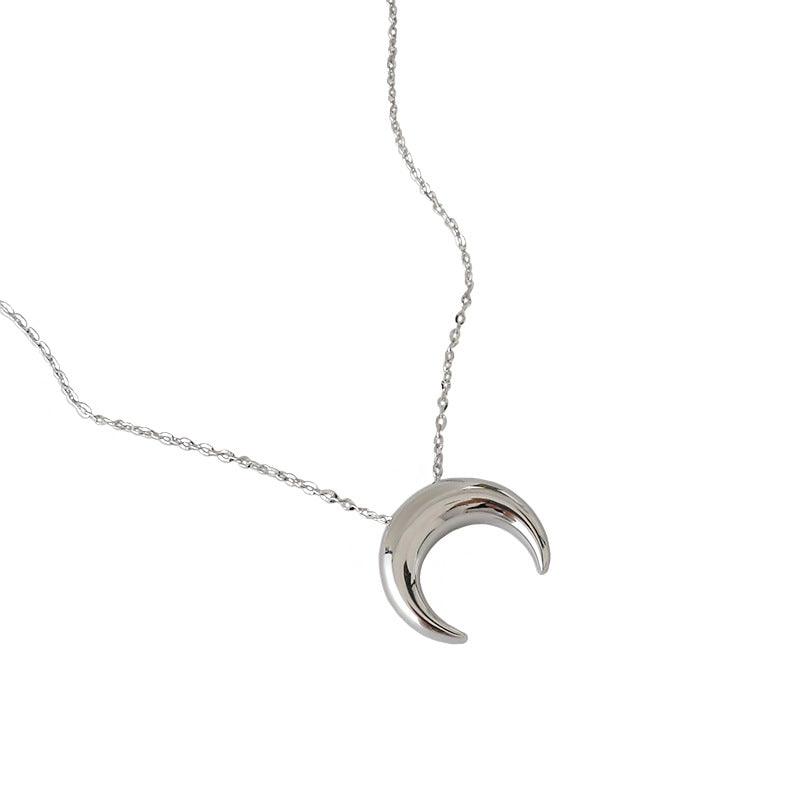 Sterling Silver Moon Necklace - LOX VAULT