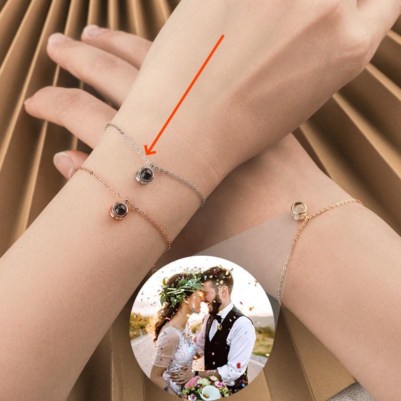 Personalised Photo Projection Bracelet In 100 Languages I Love You - LOX VAULT
