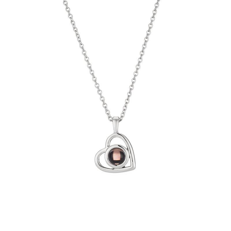 Personalised Hollow Heart Necklace - LOX VAULT
