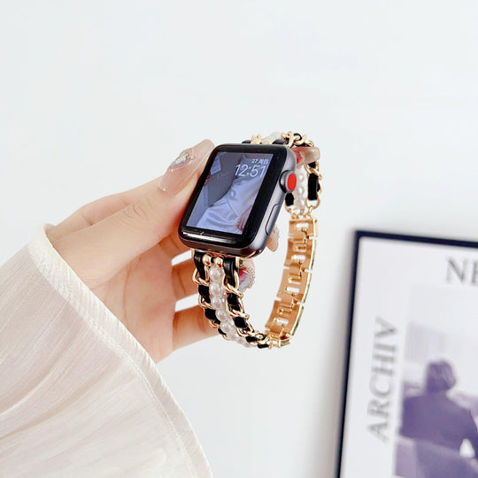 Pearl Beads Apple Watch Bracelet Band - LOX VAULT