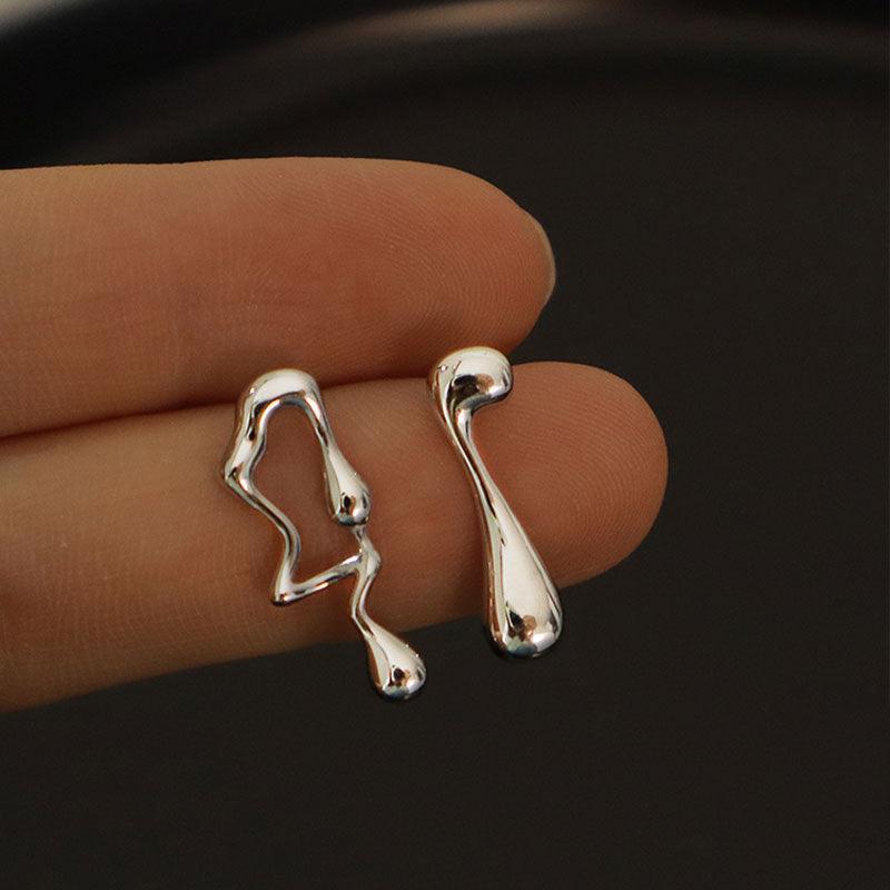 Asymmetric Lava Earrings - LOX VAULT