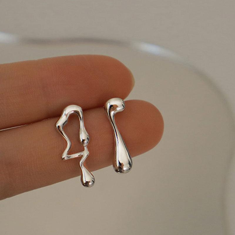 Asymmetric Lava Earrings - LOX VAULT