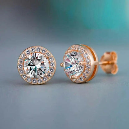 9mm CZ Round Stud Earrings - LOX VAULT