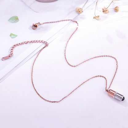 Personalised Lipstick Projection Necklace - LOX VAULT