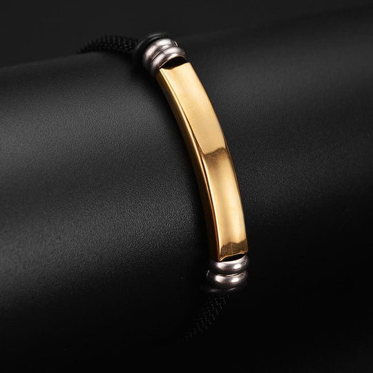 Personalised Men's Stainless Steel Bracelet - LOX VAULT