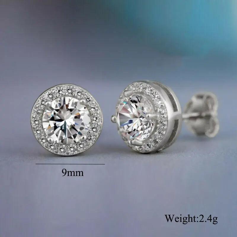 9mm CZ Round Stud Earrings - LOX VAULT
