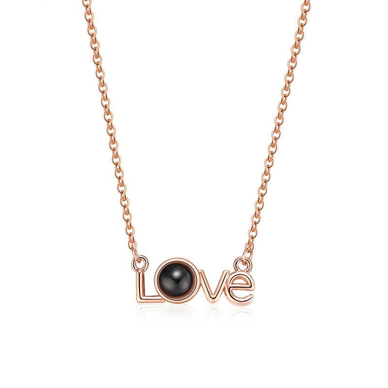 Personalised LOVE Projection Necklace - LOX VAULT