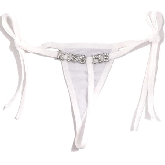 Personalised Adjustable Rhinestone Letter Underwear - LOX VAULT