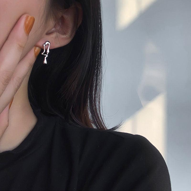Asymmetric Lava Earrings - LOX VAULT