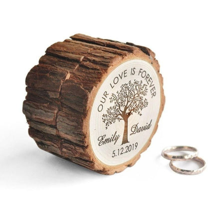 Personalised Solid Wood Ring Box