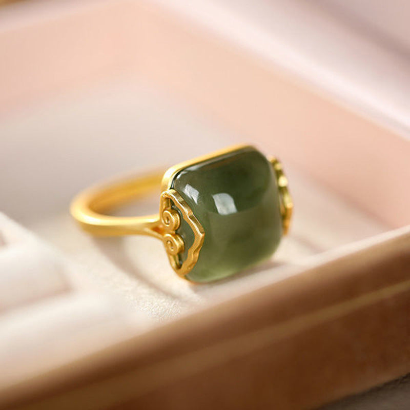 Retro Jade Ring