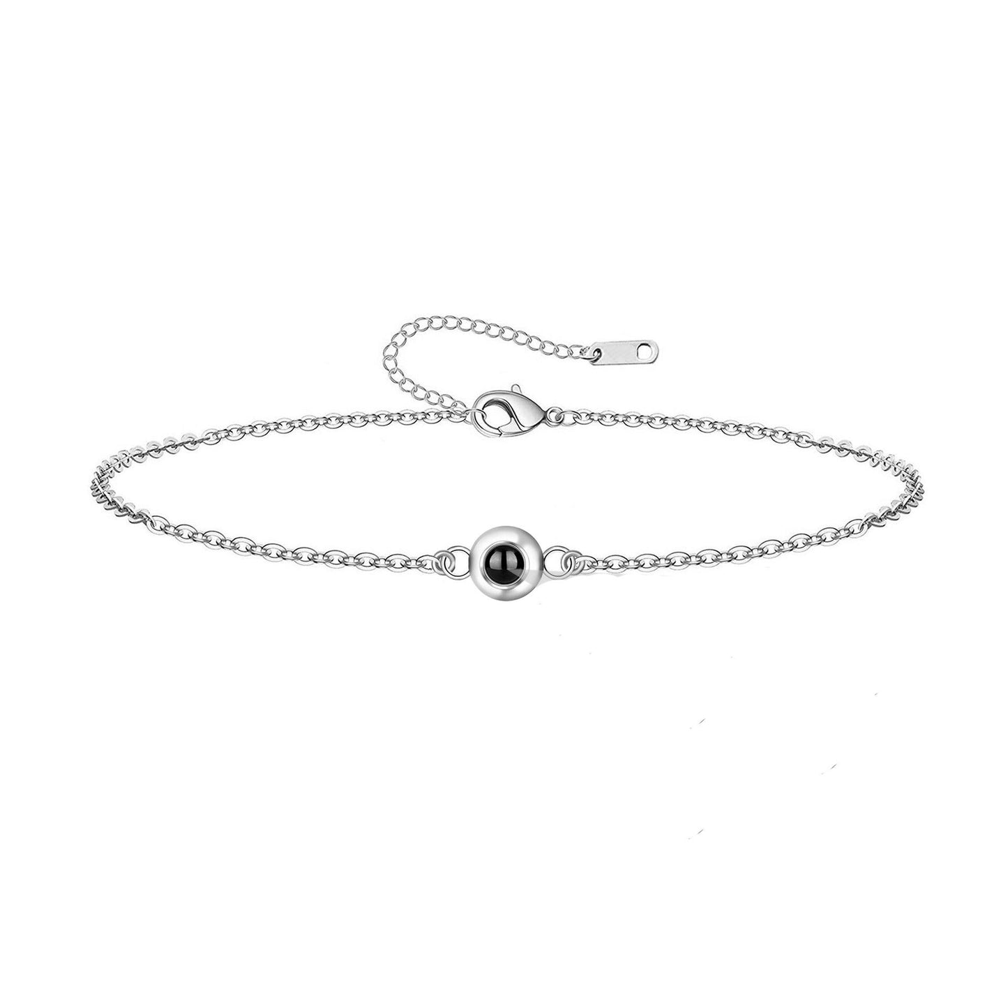 Personalised Circular Photo Projection Bracelet - LOX VAULT