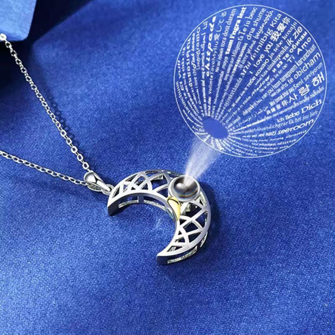 Personalised Sun & Moon Projection Necklace - LOX VAULT