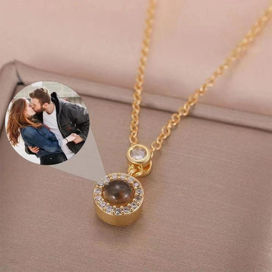 Personalised Nano Micro-engraved Projection Necklace - LOX VAULT