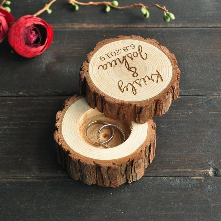 Personalised Solid Wood Ring Box
