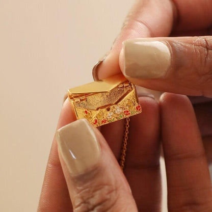 Small Box Pendant Necklace Ornament - LOX VAULT