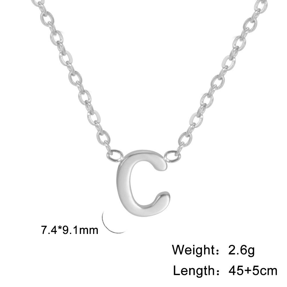 Personalised initial Deep Pendant Necklace - LOX VAULT