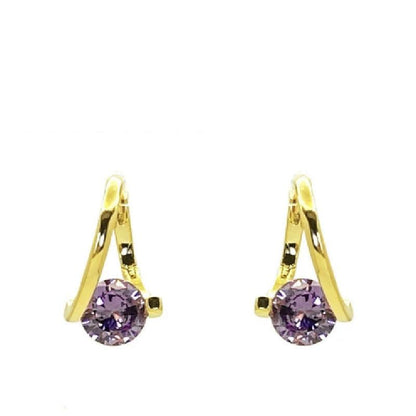 Geometric Micro Inlaid Zircon Earrings - LOX VAULT