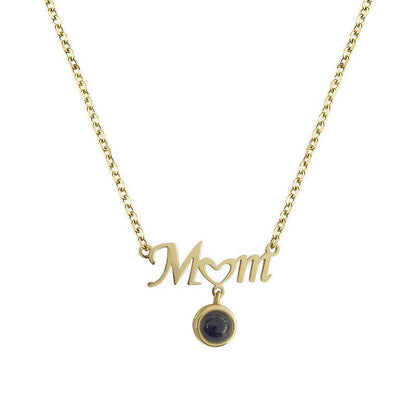 Personalised MOM Projection Necklace - LOX VAULT