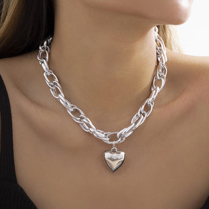 Simple Heart Hollow Necklace - LOX VAULT