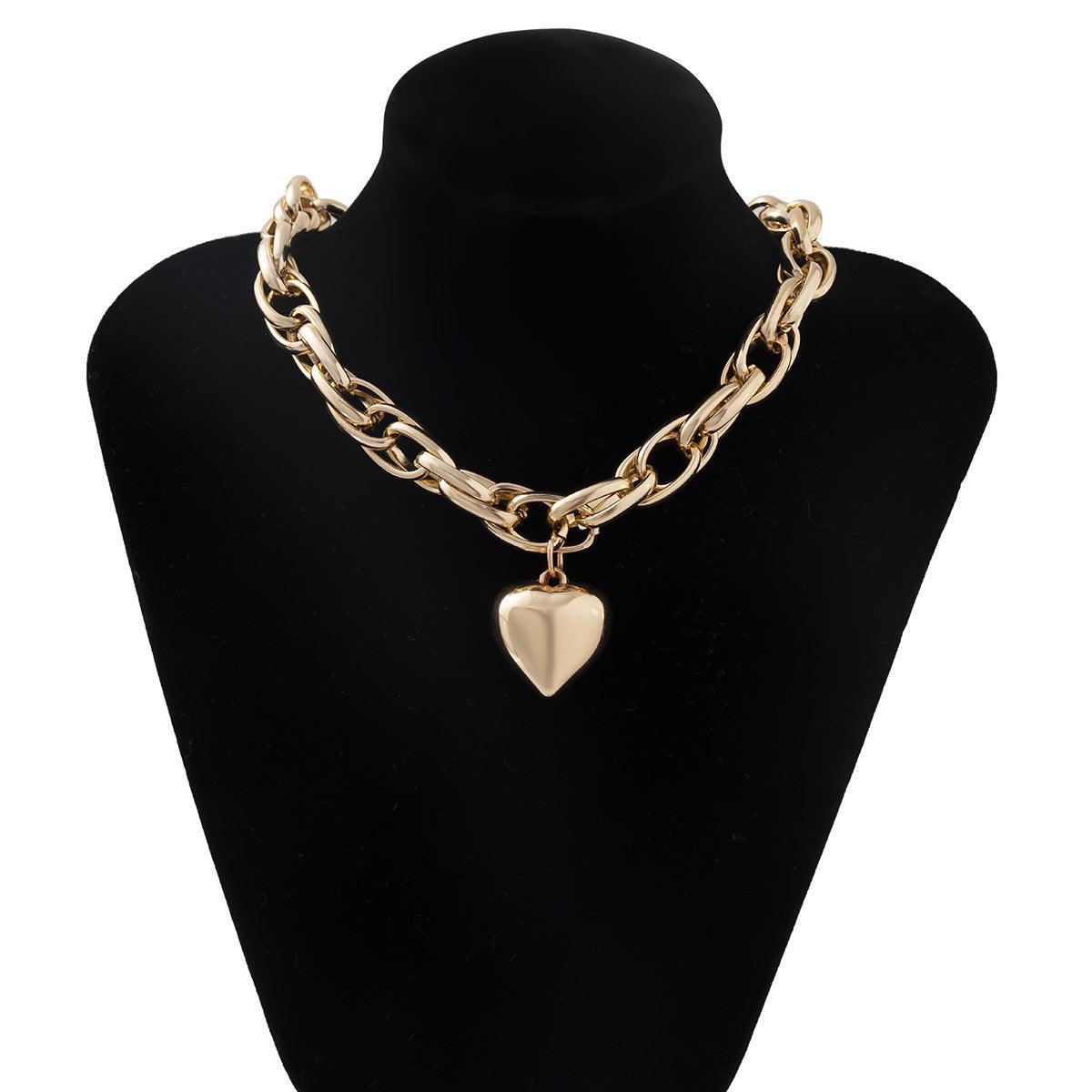 Simple Heart Hollow Necklace - LOX VAULT