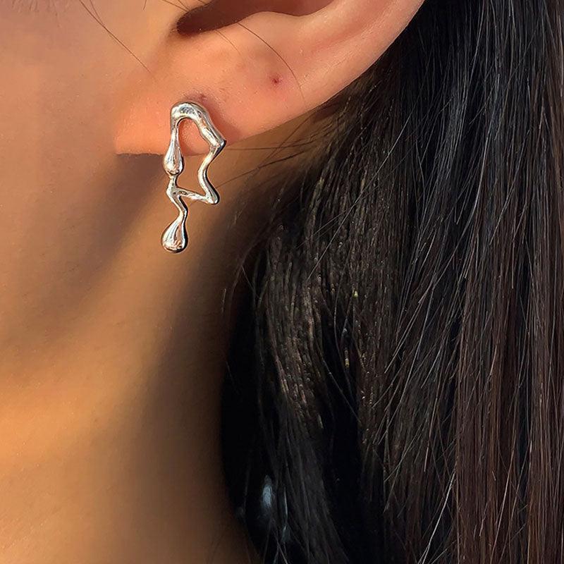 Asymmetric Lava Earrings - LOX VAULT