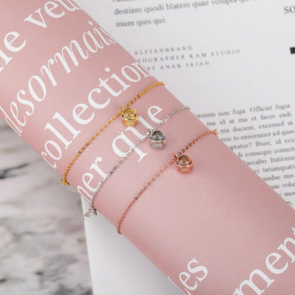 Personalised Photo Projection Bracelet In 100 Languages I Love You - LOX VAULT
