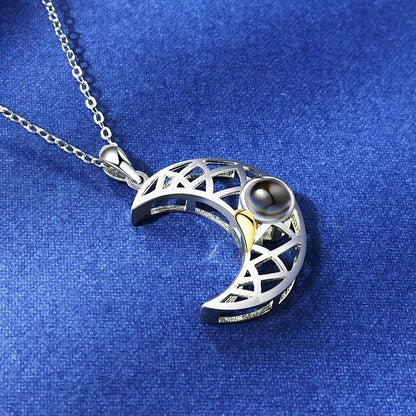 Personalised Couple Sun & Moon Projection Necklace - LOX VAULT
