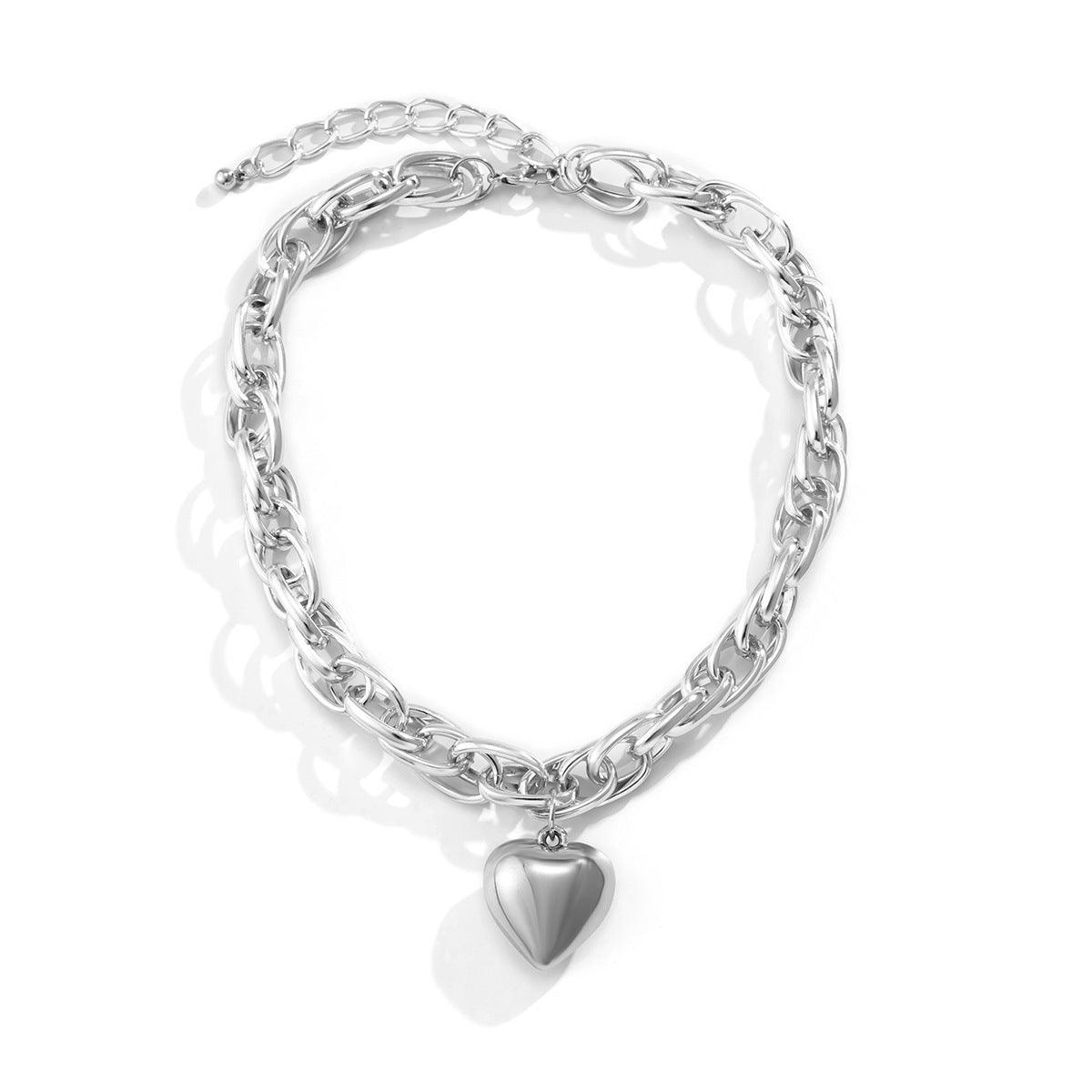 Simple Heart Hollow Necklace - LOX VAULT