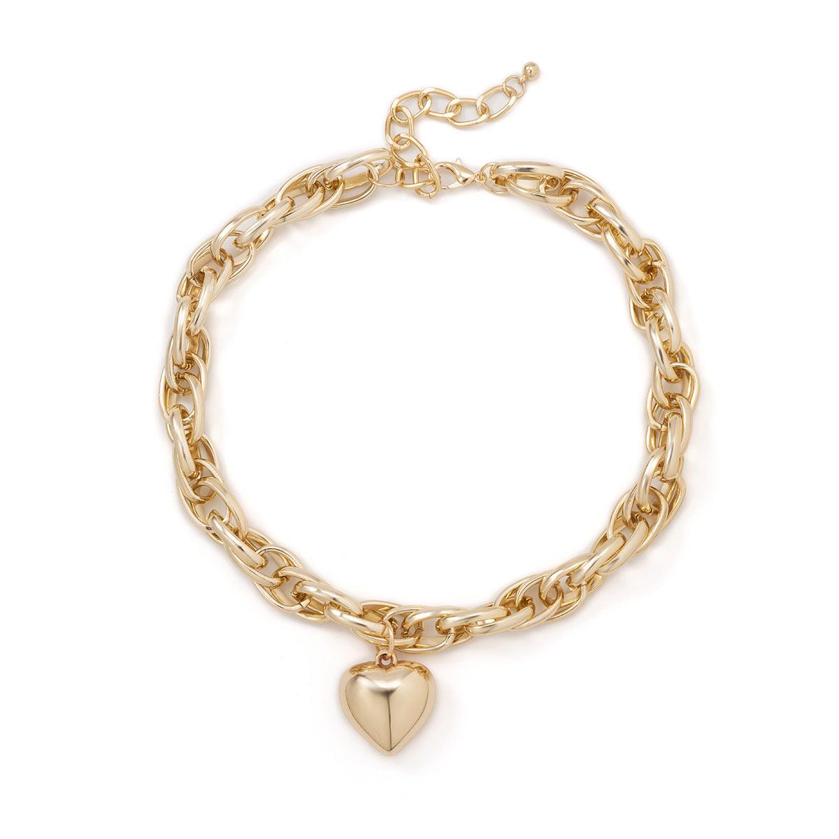 Simple Heart Hollow Necklace - LOX VAULT