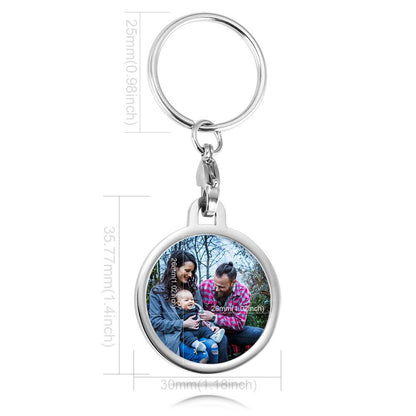 Personalised Colour Photo Keychain - LOX VAULT