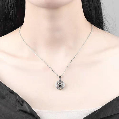 Personalised Sun & Moon Projection Necklace - LOX VAULT
